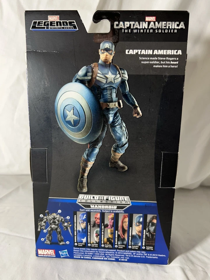 Marvel Legends Serie Infinita Capitán América Soldado de Invierno Mandroid BAF NuevoB9 Foto 4 de 4
