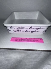 Square Ceramic Bon Appetite Baking Dish