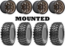 Kit 4 Maxxis Rampage Tires 30x10-15 On Fuel Unit Bronze Wheels Can Kit 4 Maxxis Rampage Tires 30x10-15 On Fuel Unit Bronze Wheels Can
