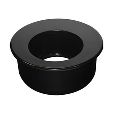 110mm Solvent Soil Pipe to 50mm (56mm) Waste Pipe Reducer - Black