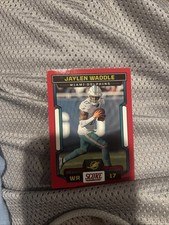2023 Panini Score #274 Jaylen Waddle Red Parallel Miami Dolphins