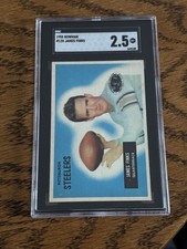 1955 Bowman - Jim Finks #120 Pittsburgh Steelers SGC 2.5 - New Slab!