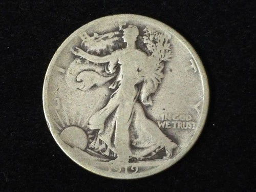 1919-D Walking Liberty Silver Half Dollar Good 80924