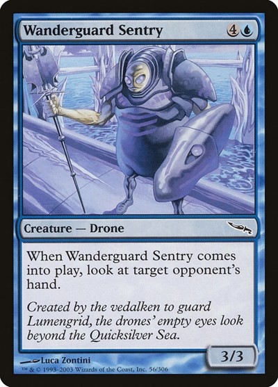 2003 Magic: The Gathering Mirrodin - Wanderguard Sentry (#56, C, Lightly Played)