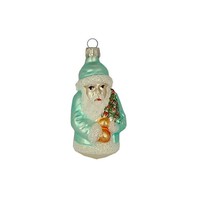 Haberland Christbaumschmuck,-Kugel - Kleiner Weihnachtsmann In Mantel 9 Cm