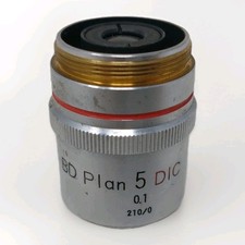 Nikon Microscope Objective BD Plan 5x / 0.1 DIC 210/0 Brightfield/Darkfield