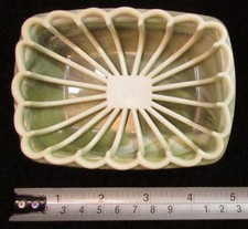 Vintage 2 Piece GREEN Marbleized SWIRL Plasti...