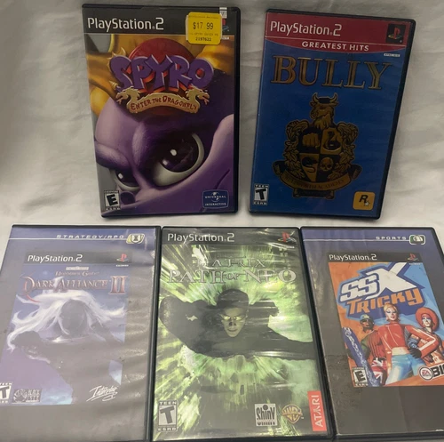 PlayStation 2 Video Games lot  Matrix SSS Tricky Bully Dark Alliance Spyro