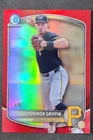 2025 Topps Chrome Bowman Konnor Griffin Red Refractor /5 #BDC-102 Pirates