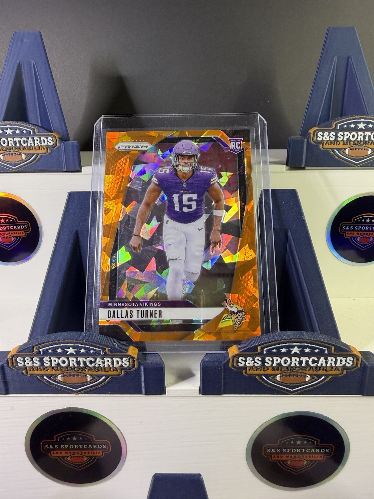 2024 Panini Prizm Dallas Turner #324 orange ice (RC) vikings