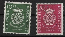 Lot BRD MiNr 121 + 122 Timbres