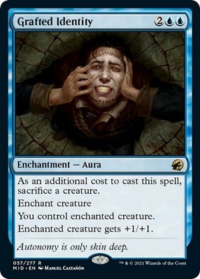Grafted Identity [Innistrad: Midnight Hunt] NM - Magic
