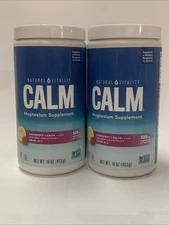 2x Natural Vitality Clam Anti Stress Drink, Raspberry Lemon - 16oz 8/27