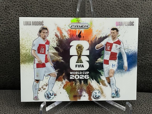 🔥Luka Modric & Ivan Perisic 2026 Panini Prizm FIFA World Cup Dual Colorblast