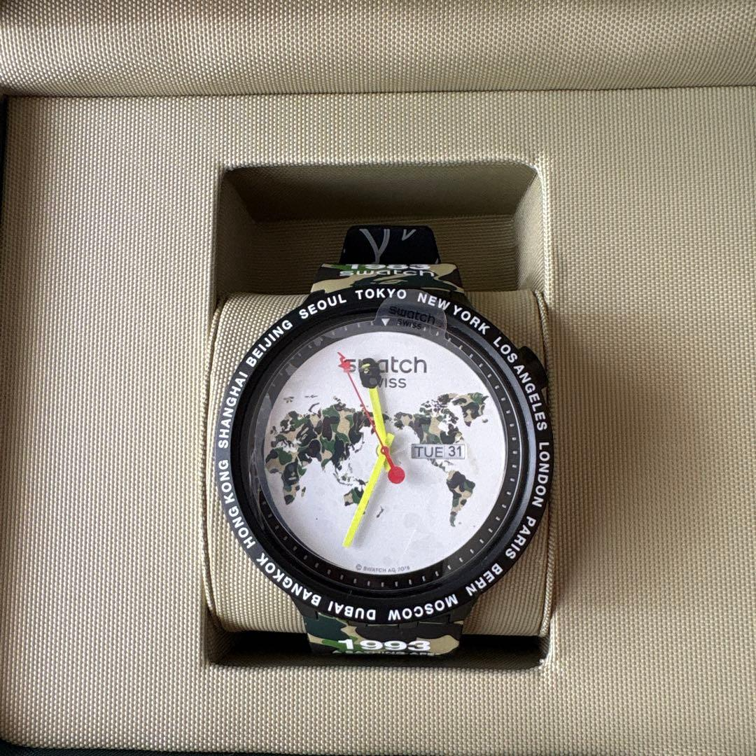 Swatch x A Bathing Ape BAPE Limited Edition Camouflage Analog