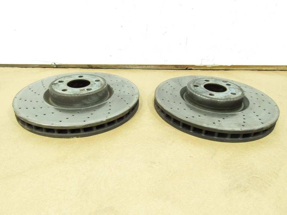 Juego de 2 rotores de disco de freno delantero izquierdo derecho Mercedes SL550 R231 2013 13-19 | Foto 3 de 4
