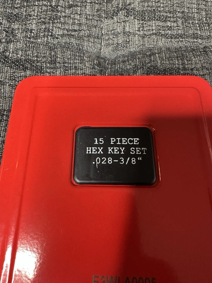 Snap-On Tools 14 Piece Hex Key Set .028-3/8” Size Brand New USA 3/32 Missing - Image 3 of 4