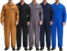 Work Coveralls for Men Mechanics Jumpsuit Work Coverall Long Sleeve Crawl Suit
