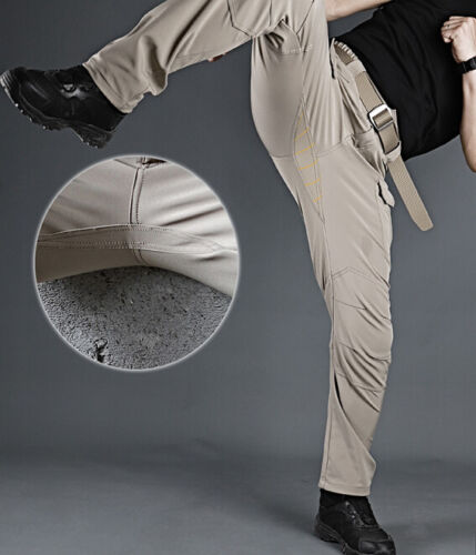 Pantalones de Carga para Hombres Pantalones de Combate de Trabajo Aire Libre Senderismo Impermeables Pantalones Tácticos - Imagen 3 de 22