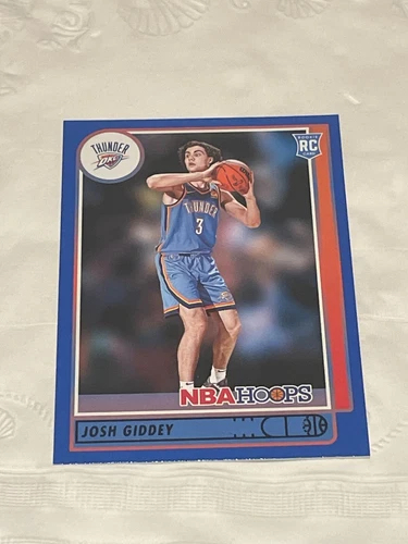 Josh Giddey Rookie - 2021-22 NBA Hoops, Blue Border Color Match #202