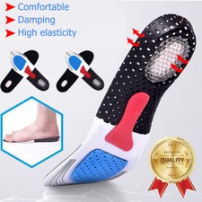 Orthotic Insoles Gel Shock Absorbing Plantar Fasciitis Shoe Insert Flat Foot US