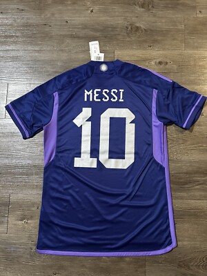 Adidas Argentina Away 2022 World Cup Messi #10 Jersey Size Medium