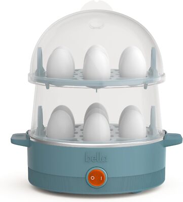 bella Electric Egg Cooker, 14Eggs Capacity Tray, Single Stack Poached, Scrambled