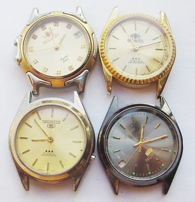 MOVEMENTS (4pS) FOR MENS  ORIENTEX  WRIST WATCH  For parts