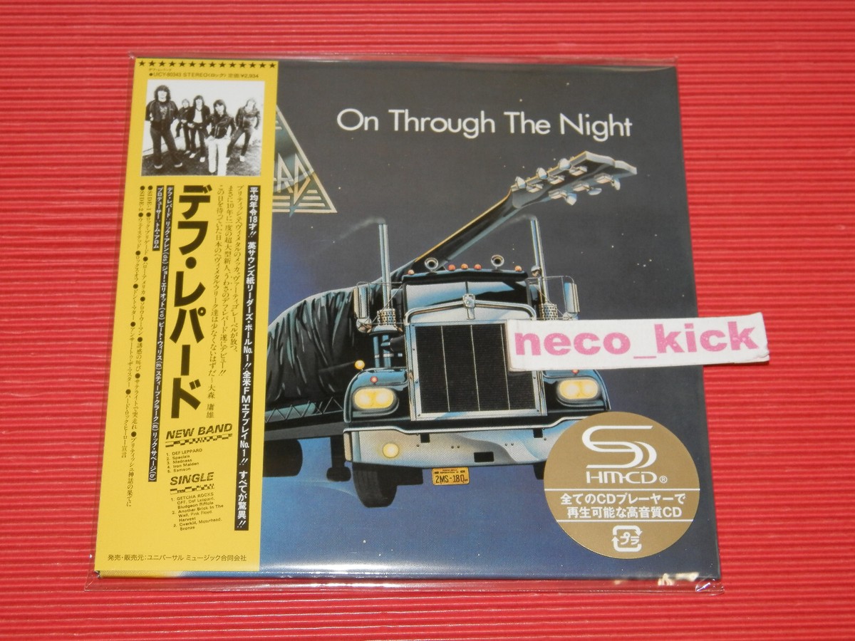 11B DEF LEPPARD ON THROUGH THE NIGHT JAPAN MINI LP SHM CD | eBay