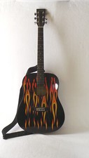 6-string Natural Acoustic Guita/trinity River Acoustic Guitar- Black/fire