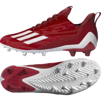 Adidas Adizero Football Cleats Power Red Cloud White Men display picture 2
