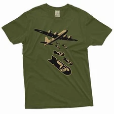 Men's Funny T-shirt airplane F-bomb Tee shirt Birthday gift funny F bomb tee