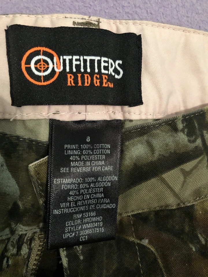 Outfitters Ridge womens Hunting Realtree camo cargo pants Size 8 - Image 2 of 2