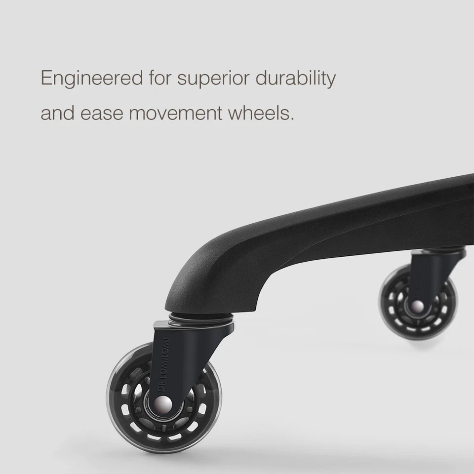 DR.LOMILOMI Sillín Ergonómico Taburete Rodante Silla con Respaldo 510 KOA Foto 4 de 4