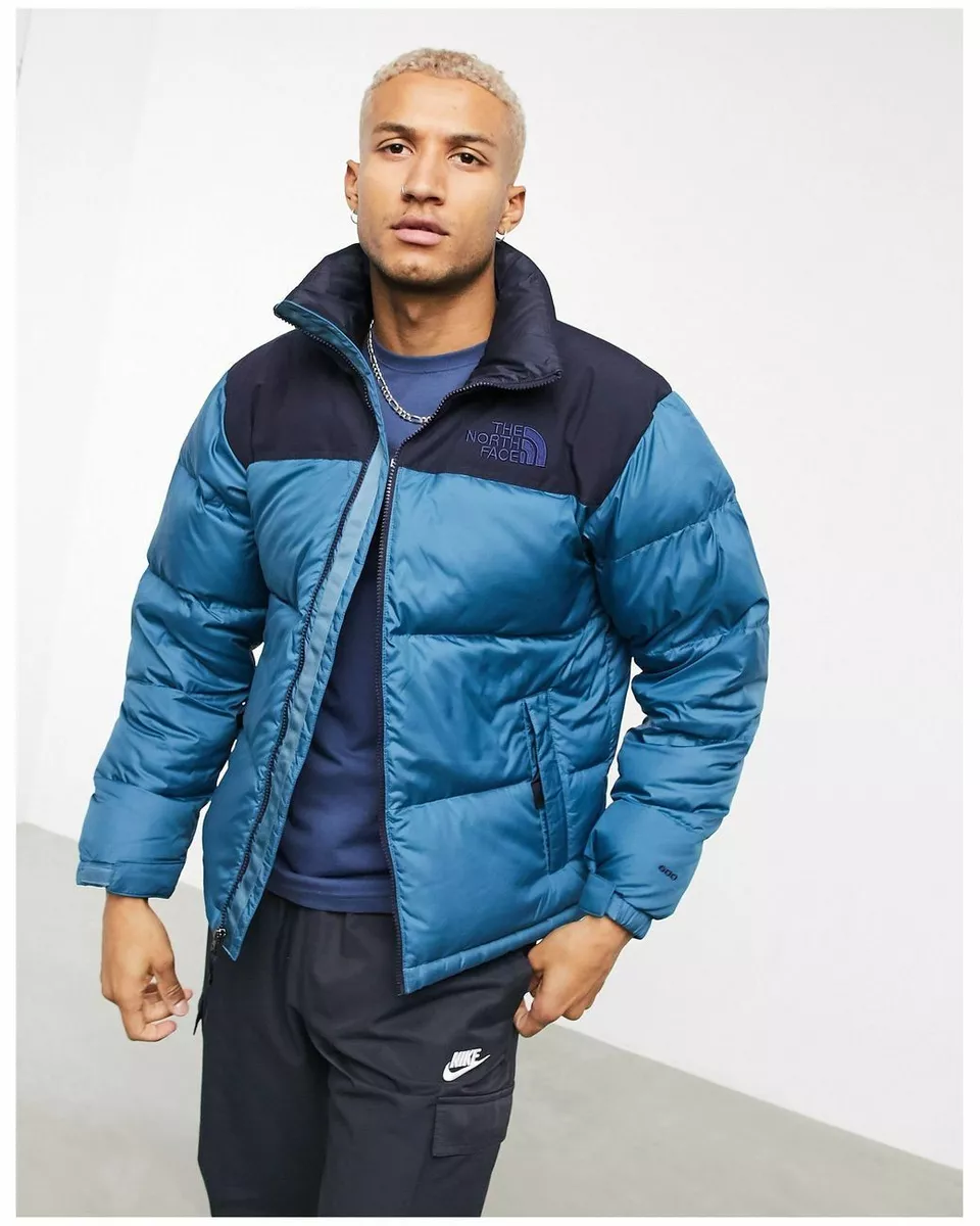 The North Face Eco Nuptse Recycled Puffer Jacket in Natural for