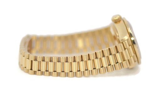 Rolex Datejust President Tiffany & Co Diamond 18K Yellow Gold Watch 69138 - Picture 3 of 5
