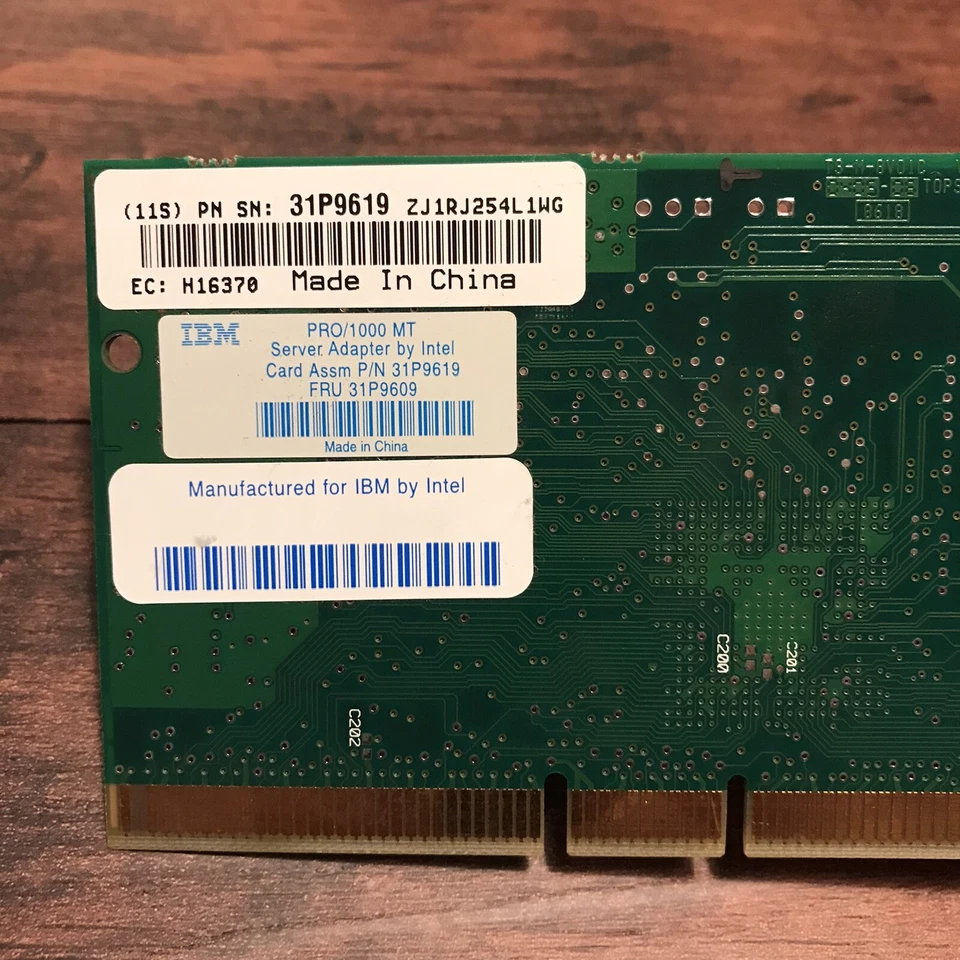 IBM Intel Pro/1000 MT 10/100/1000Mbps Gigabit Server Adapter 31P9609 31P9619 - Image 4 of 4