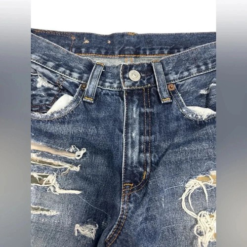 Ralph Lauren Denim & Supply Military Ripped Jeans Camo Destroyed Retired 24 - Picture 5 of 15