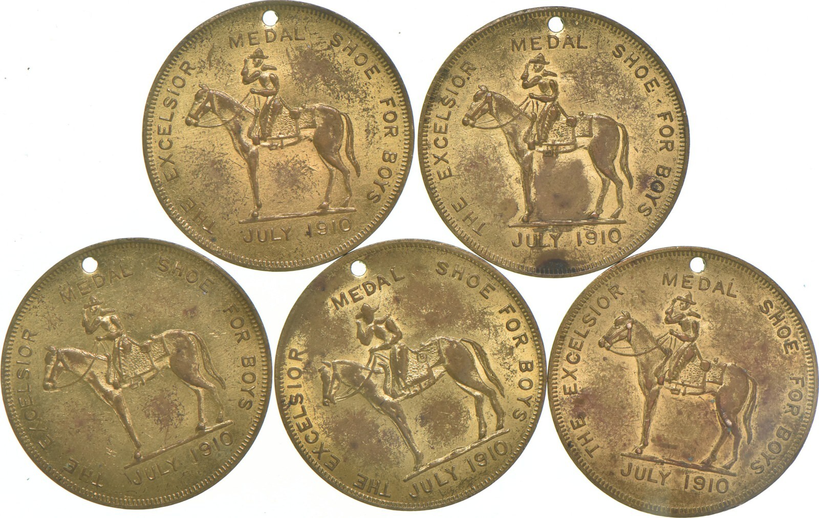 Good Luck Token 1910 Excelsior Shoe Co. Boy Scouts Medal Coin Swastika