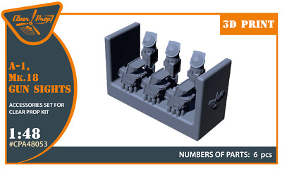 Mk.18, A-1 gun sights (Resin Upgrade set) 1/48 ClearProp CPA48053