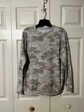 Athleta Balance Light Gray Camo Pullover Sweatshirt Size XS NEW