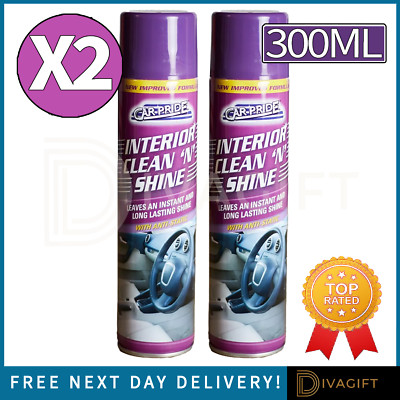 INNENREINIGER SPRAY VERBAND DIENER AUTO ARMATURENBRETT REINIGER RESTAURATOR 300ML x2