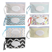 7 Pack Clear Wet Wipes Travel Pouch Bag Refillable Reusable Portable Holder Zip