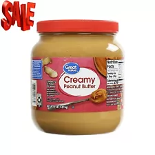 Great Value Creamy Peanut Butter, Spread, 64 oz