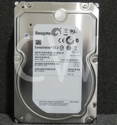 ST4000NM0033 Seagate CONSTELLATION 4TB 7200RPM 6Gbps 3.5'' SATA HDD Hard Drive
