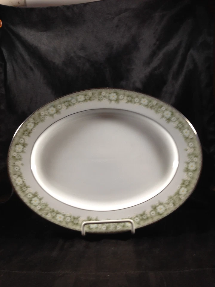 "Plato oblongo vintage Noritake Princeton 11-1/2""" Foto 2 de 4