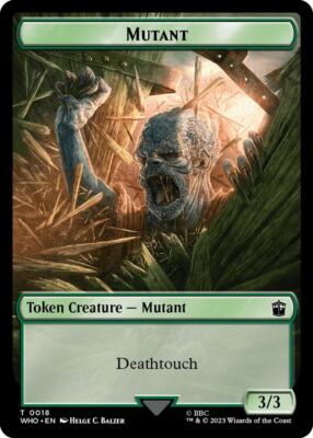 Mutant/Alien Insect Double-Sided Token 18/19 MTG WHO Token NP | eBay Mutant/Alien Insect Double-Sided Token 18/19 MTG WHO Token NP | eBay