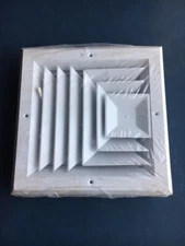 8x8 3 Way Diffuser White Aluminum 50711W