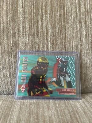 2020 Panini Phoenix Hot Routes Teal /175 Jalen Reagor #20 Rookie RC Eagles