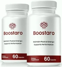 (2 Pack) Boostaro Capsules -Boostaro -Blood Flow Virility For Men 60 Caps